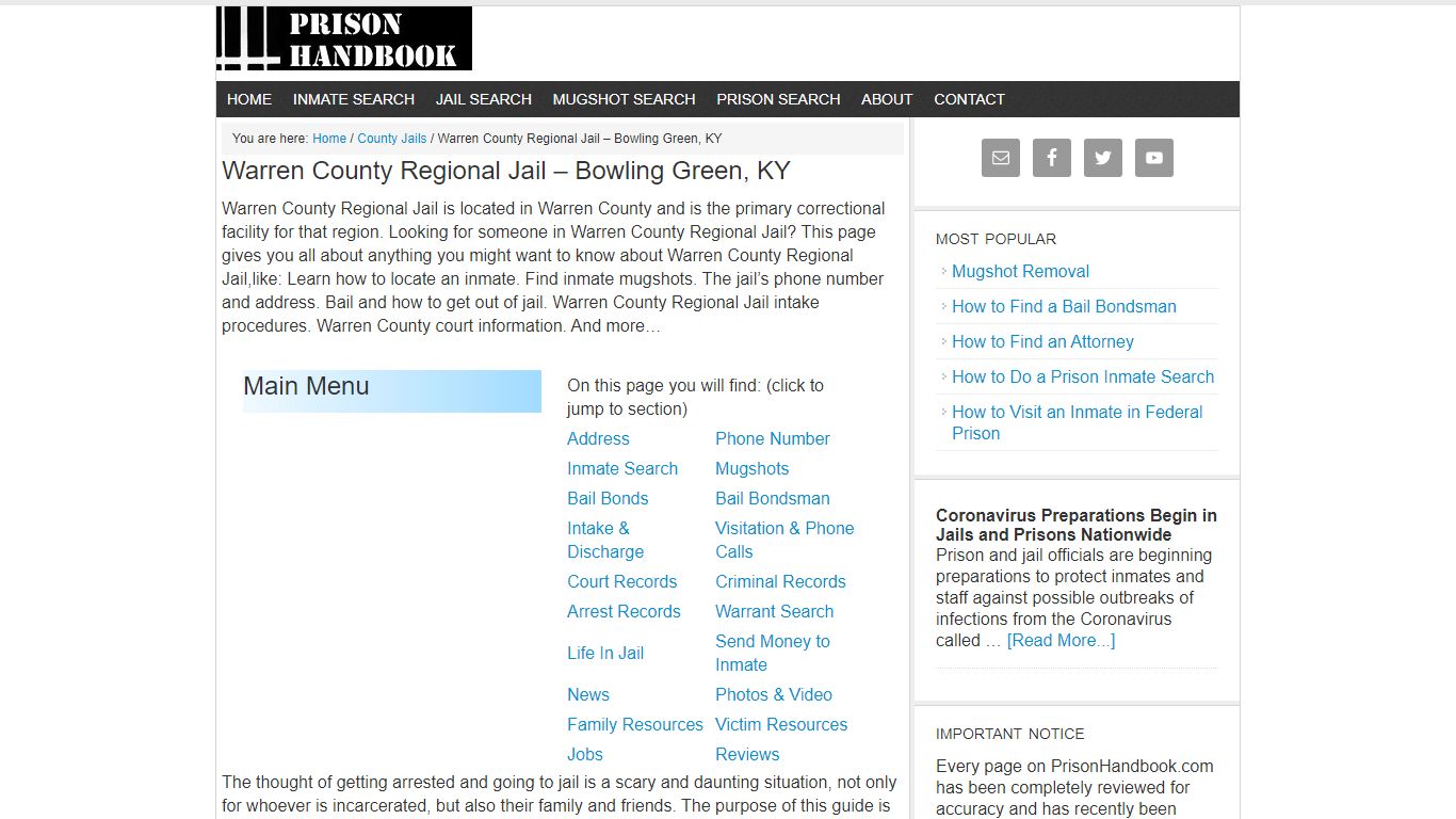 Warren County Regional Jail – Bowling Green, KY